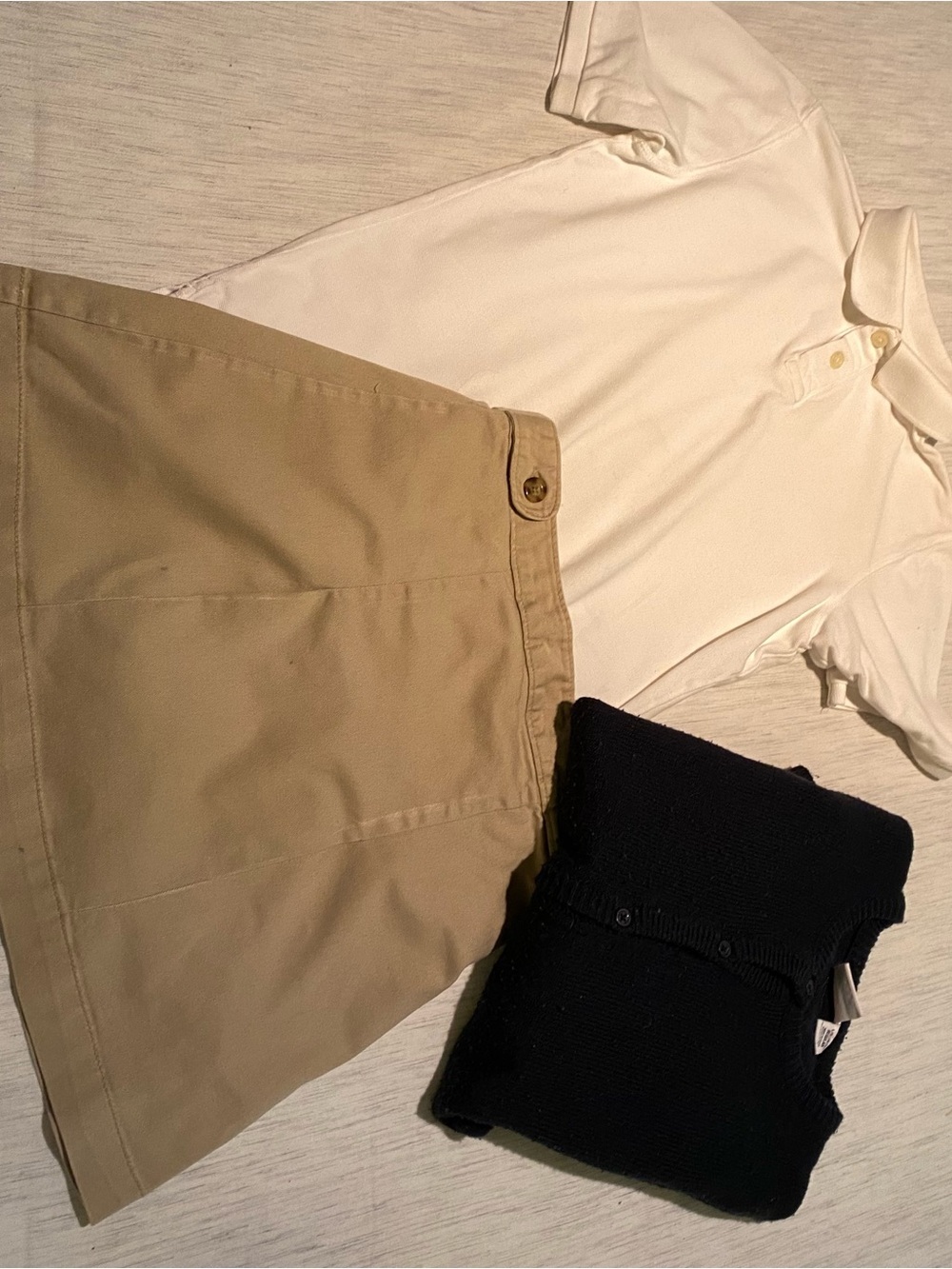 3 Piece Youth School Uniform, Skirt, Polo, Sweater